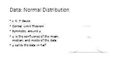 Data: Normal Distribution