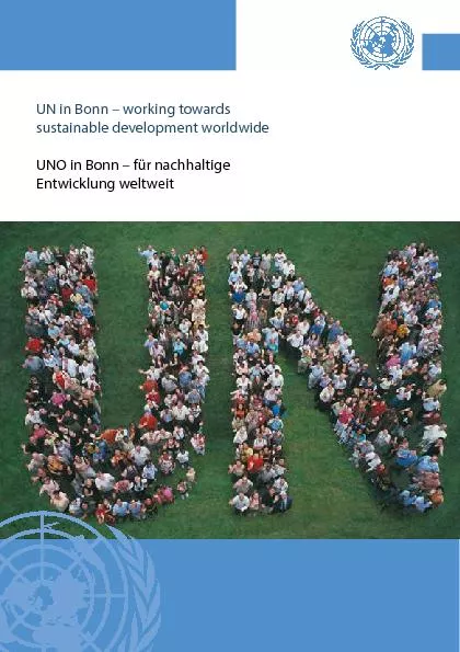UN in Bonn – working towards sustainable development worldwideUNO