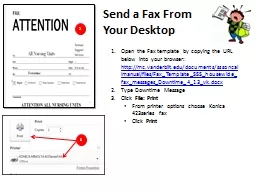 Send a Fax From Your Desktop