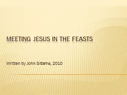 Meeting Jesus in the feasts