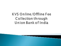 KVS Online/Offline Fee