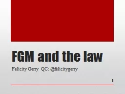 FGM and the law