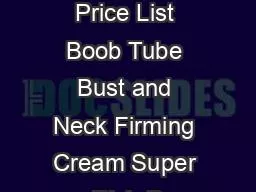 Mama Mio Price List Boob Tube Bust and Neck Firming Cream Super Rich B