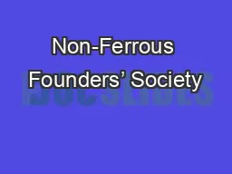 Non-Ferrous Founders’ Society