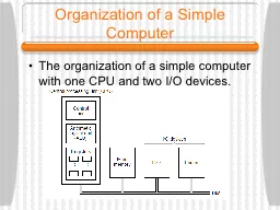 Organization of a Simple Computer