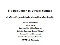 FIB Reduction in Virtual Subnet