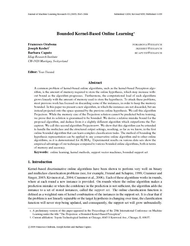 JournalofMachineLearningResearch10(2009)2643-2666Submitted12/08;Revise