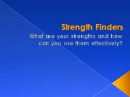 Strength Finders