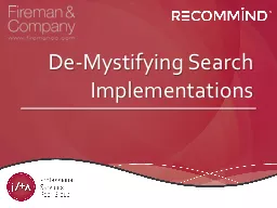 De-Mystifying Search Implementations