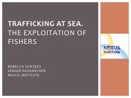 trafficking at sea.