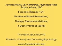 Advanced Family Law Conference, Psychologist Panel,
