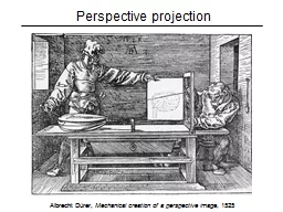 Perspective projection