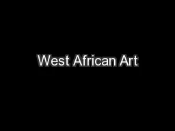 West African Art