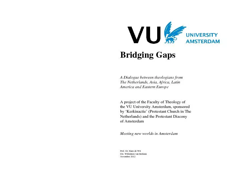 the VU University Amsterdam, sponsored of AmsterdamProf. Dr. Hans de W