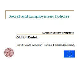 Social and Employment Policies