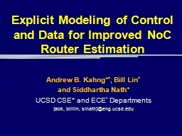 Explicit Modeling of Control and Data for Improved
