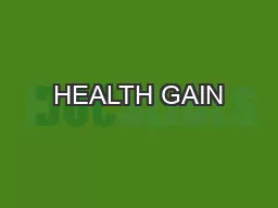 HEALTH GAIN