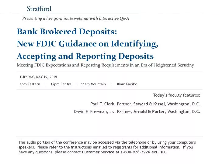 Bank Brokered Deposits: