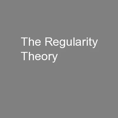 The Regularity Theory