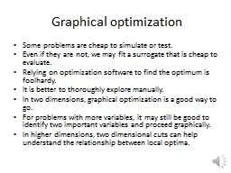 Graphical optimization