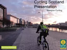Cycling Scotland Presentation