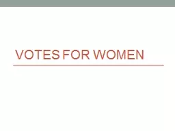 Votes For Women