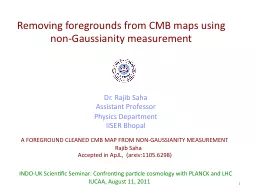 Removing foregrounds from CMB maps using non-