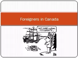 Foreigners in Canada