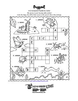 A Crossword Puzzle to Color
