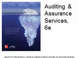 Auditing & Assurance Services, 6e