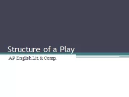 Structure of a Play