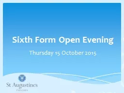 Sixth Form Open Evening