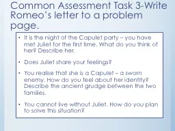 Common Assessment Task