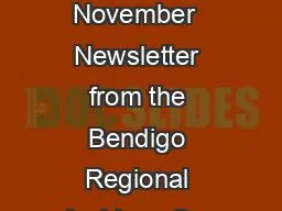 Page of  Bric BRAC  November  Newsletter from the Bendigo Regional Archives Cen