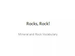 Rocks, Rock!