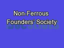 Non-Ferrous Founders’ Society