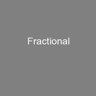 Fractional