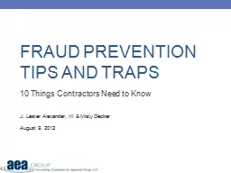 Fraud Prevention Tips and traps