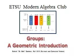 ETSU Modern Algebra Club