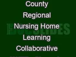 St Joseph County Regional Nursing Home Learning Collaborative W Title Character