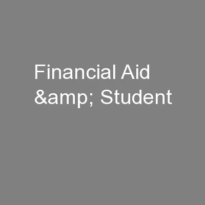 Financial Aid & Student