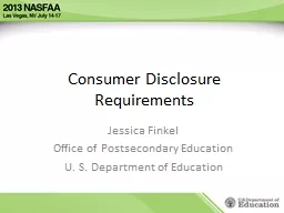 Consumer Disclosure Requirements