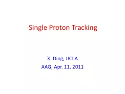 Single Proton Tracking