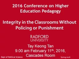 Integrity in the Classrooms Without Policing or Punishment