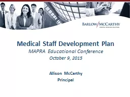 Medical Staff Development Plan