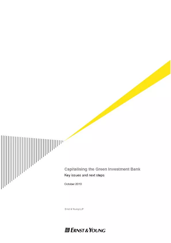 Capitalising the Green Investment Bank