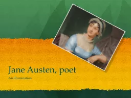 Jane Austen, poet