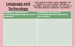 Language and Technology