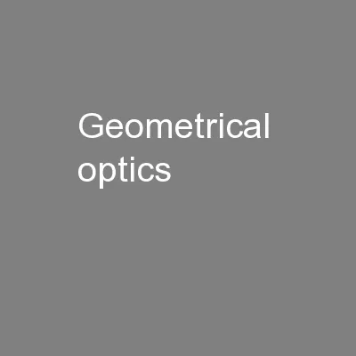 Geometrical  optics