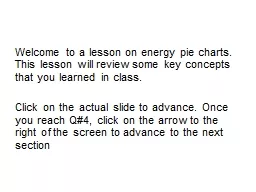 Welcome to a lesson on energy pie charts. This lesson will